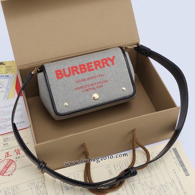 Burberry專門店新款棉質帆布包 巴寶莉女款單肩斜挎包 yxb1200